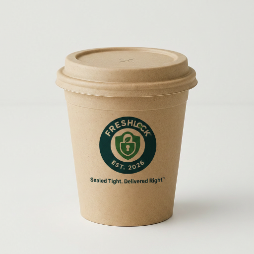 FreshLock™ Tamper-Proof Biodegradable Delivery Cup