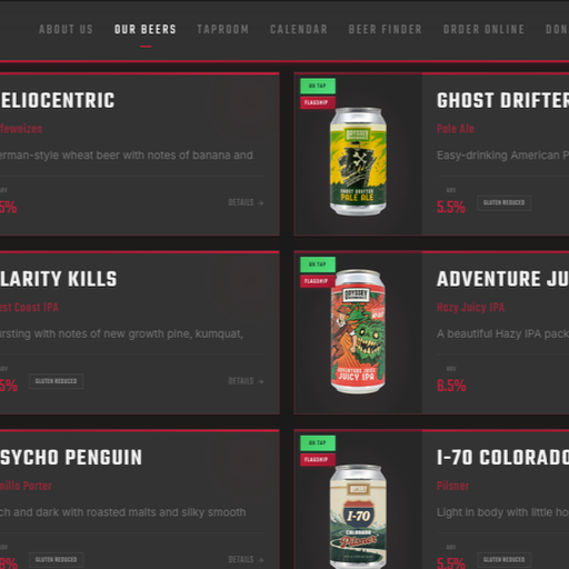 Odyssey Beerwerks - Website 